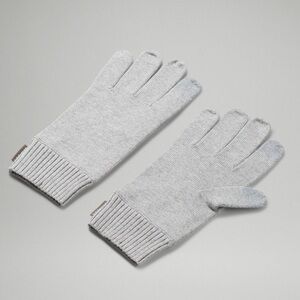 Lululemon Men’s Cold Pursuit Merino Wool Tech Gloves Grey Large XL NWT